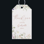 Wildflower Bridal Shower Thank you Gift Tags<br><div class="desc">Say thank you to your Bridal shower guests with this elegant wildflower Thank you tag. The thank you tag features delicate wildflower watercolor illustrations and your custom thank you text.</div>