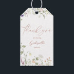 Wildflower Bridal Shower Thank you Gift Tags<br><div class="desc">Say thank you to your Bridal shower guests with this elegant wildflower Thank you tag. The thank you tag features delicate wildflower watercolor illustrations and your custom thank you text.</div>