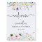 Wildflower Bridal Shower Welcome