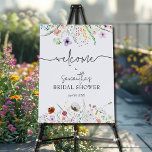Wildflower Bridal Shower Welcome Foam Board<br><div class="desc">Beautiful watercolor wildflowers and your details in chic lettering are featured on this bridal shower welcome sign. MATCHING items in our store.</div>