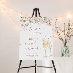 Wildflower Bridal Shower Welcome Sign