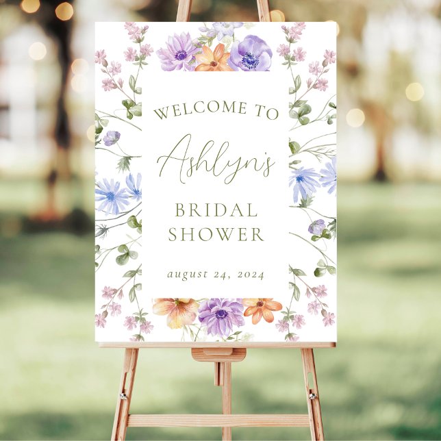 Wildflower Bridal Shower Welcome Sign (Creator Uploaded)