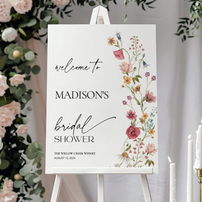 Wildflower Bridal Shower Welcome Sign (Creator Uploaded)