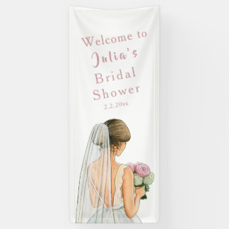 Wildflower Bridal Shower Welcome Sign, Floral Banner