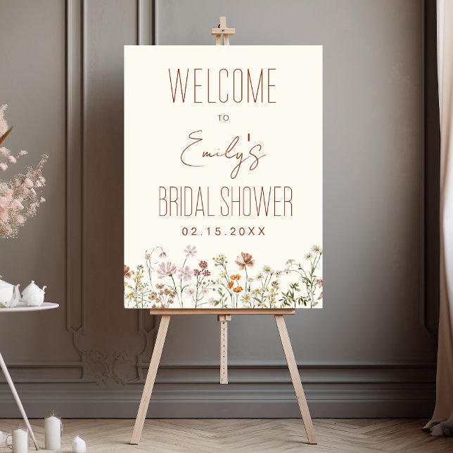 Wildflower Bridal Shower Welcome Sign In Bloom (Creator Uploaded)