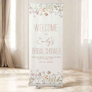 Wildflower Bridal Shower Welcome Sign In Bloom