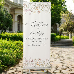 Wildflower Bridal Shower Welcome Sign In Bloom