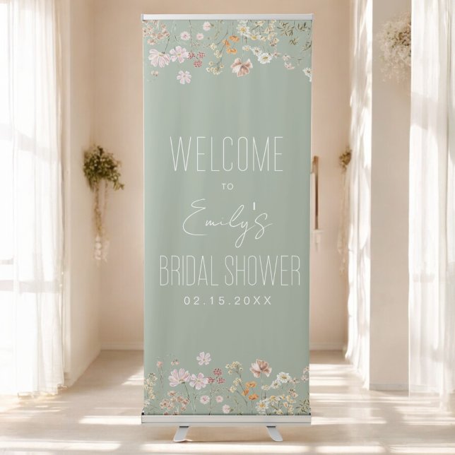 Wildflower Bridal Shower Welcome Sign In Bloom (Creator Uploaded)