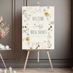 Wildflower Bridal Shower Welcome Sign In Bloom<br><div class="desc">Make your bridal shower feel like a breath of fresh air with our Wildflower Bridal Shower Welcome Sign. This stunning sign features a beautiful, hand-drawn wildflower design that will add a touch of elegance and whimsy to your event. The sign is fully customizable with your names, event date, and any...</div>