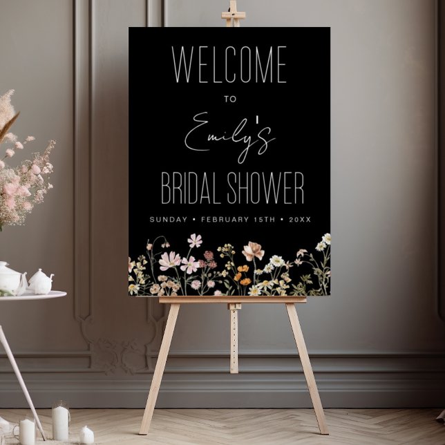 Wildflower Bridal Shower Welcome Sign In Bloom (Creator Uploaded)