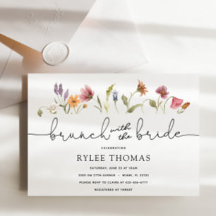 Wildflower Brunch with the Bride Shower Invitation