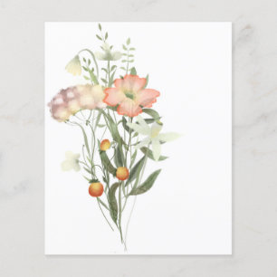 Wildflower bunch scrapbook background