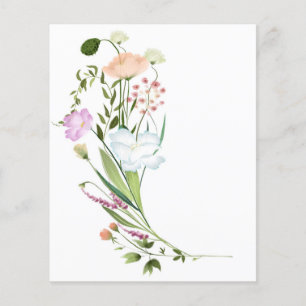 Wildflower bunch scrapbook background