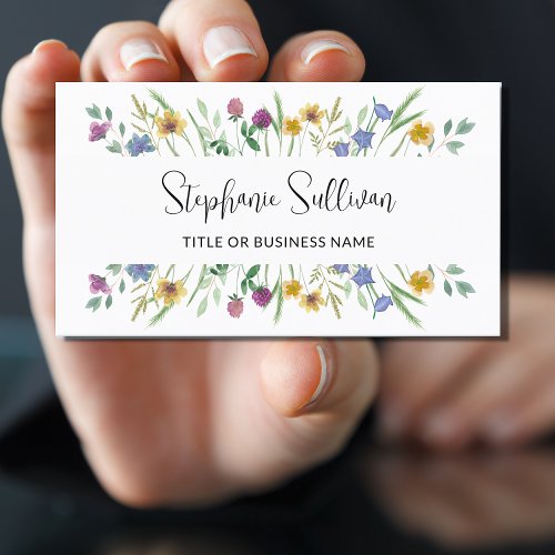 Wildflower  business card