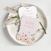 Wildflower Butterfly Baby in Bloom Baby Shower 