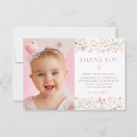 Wildflower Butterfly Girls 1st Birthday Photo