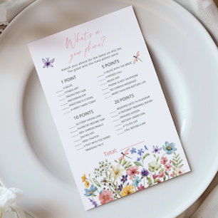 Wildflower Butterfly What’s on Your phone game