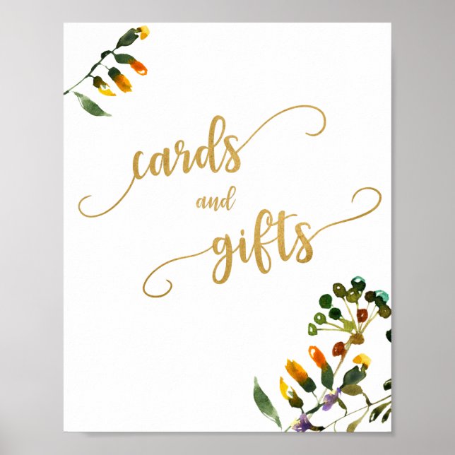 Wildflower cards and gifts sign (Front)