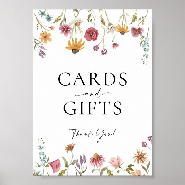 Wildflower Cards and Gifts Wedding Sign  (Front)