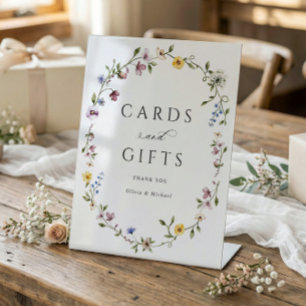 Wildflower Cards & Gifts Elegant Bridal Shower Pedestal Sign