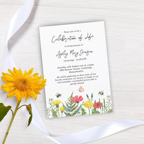 Wildflower Celebration of Life Funeral