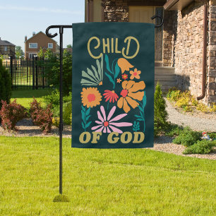 Wildflower Child of God Christian Faith Garden Flag