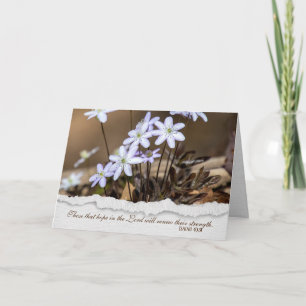 wildflower Christian sympathy Card