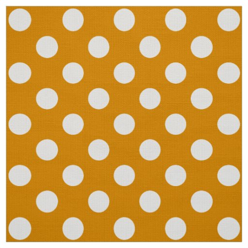 WILDFLOWER - Classic Polka Dots on Golden Yellow Fabric