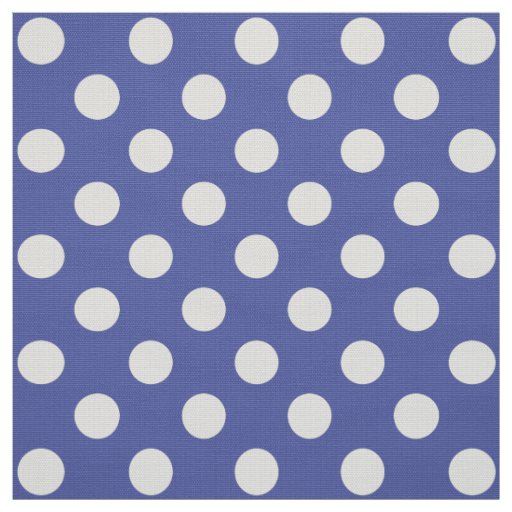 WILDFLOWER - Classic Polka Dots on Nautical Blue Fabric