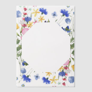 Wildflower Cornflower Blue Cover Sheet Vellum Invitations