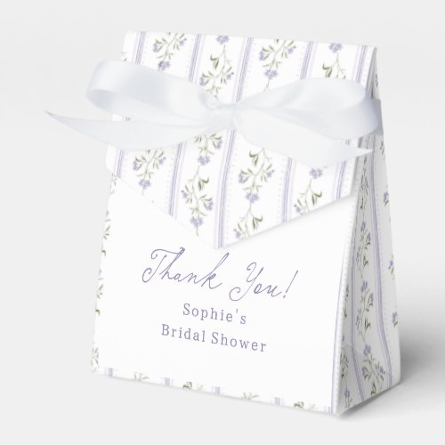Wildflower Cottagecore Bridal Shower Thank You Favor Boxes