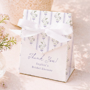 Wildflower Cottagecore Bridal Shower Thank You Favor Boxes