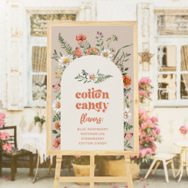 Wildflower Cotton Candy Menu Foam Board (Creator Uploaded)