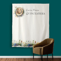 Wildflower Cowgirl Western Quinceanera Backdrop