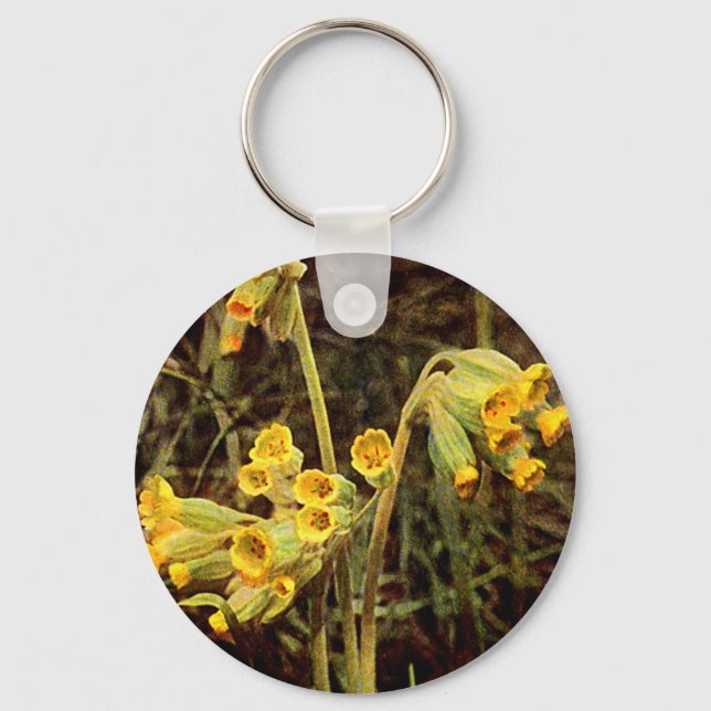 Wildflower: Cowslip Keychain (Front)