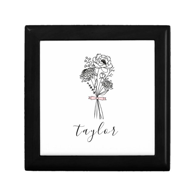 Wildflower Custom Name Gift Box (Front)