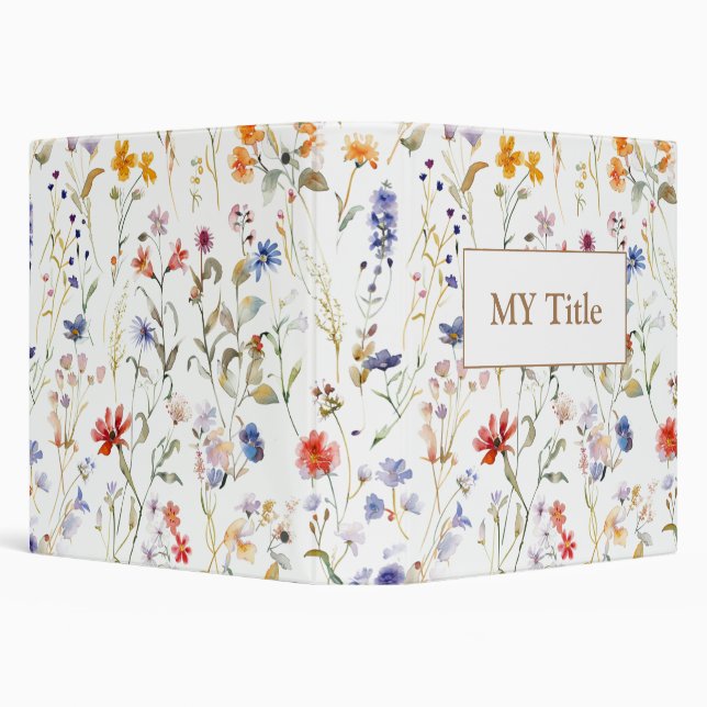 Wildflower customizable Binder (Background)