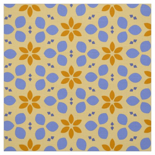 WILDFLOWER - Cute Botanical Flowers Yellow Floral Fabric