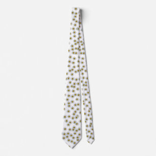 Wildflower Daisies - Spring Garden Daisy  Neck Tie