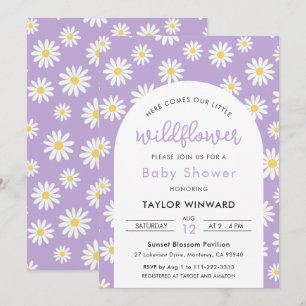 Wildflower Daisy Baby Shower Invitation
