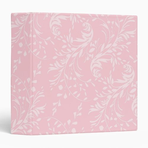 Wildflower damask pattern pink folder