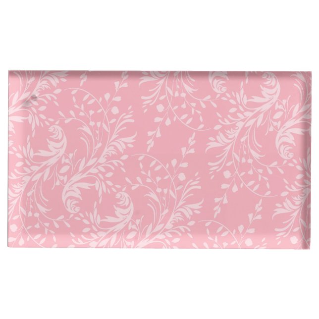 Wildflower damask pink table numbers stand (Front)