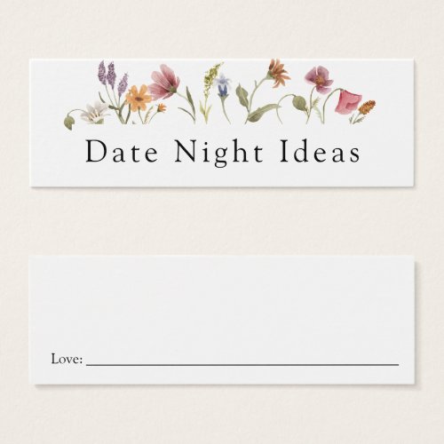Wildflower Date Night Idea Card