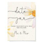 Wildflower date night ideas. Date jar bridal game
