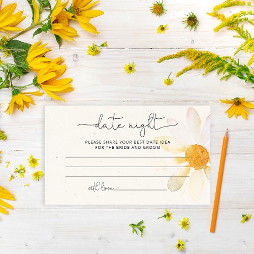  Wildflower date night ideas enclosure card