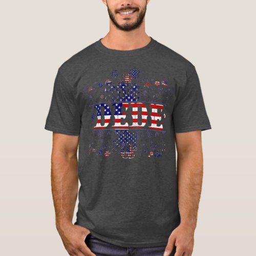 Wildflower Dede Family Patriotic American Flag T_Shirt