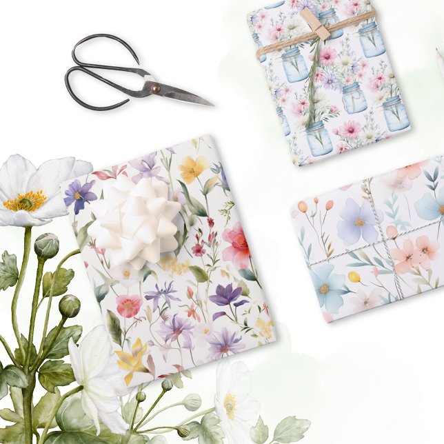 Wildflower Delights Wrapping Paper Sheets (Creator Uploaded)