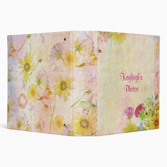 Wildflower Dreams Personalized Binder (Background)