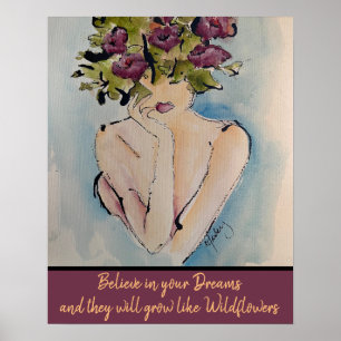 Wildflower Dreams Print, Value Poster