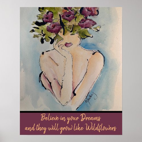 Wildflower Dreams Print Value Poster 